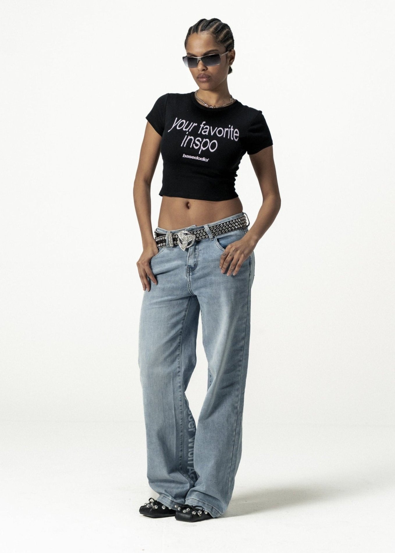 Baby Tee "DIVA" FavInspo Black - BASEDODICI®