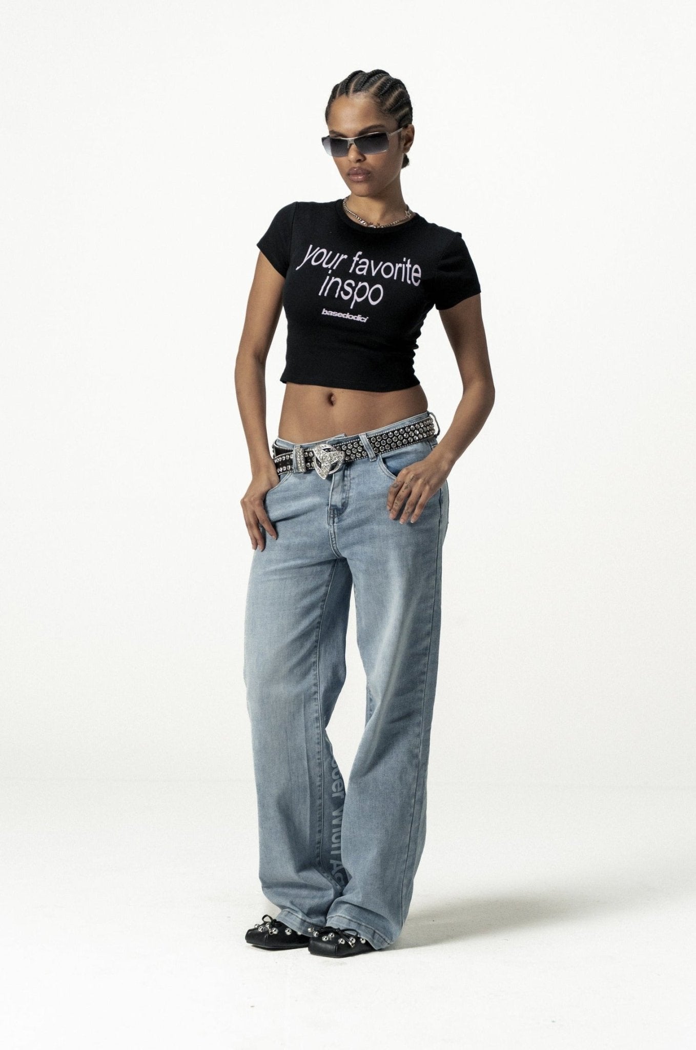 Baby Tee "DIVA" FavInspo Black - BASEDODICI®