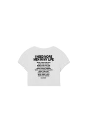 Baby Tee “DIVA” More Men White - BASEDODICI®
