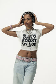 Baby Tee "DIVA" MyEgo White - BASEDODICI®