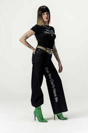 Baby Tee "DIVA" Privilege Black - BASEDODICI®