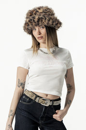 Baby Tee "DIVA" Privilege White - BASEDODICI®
