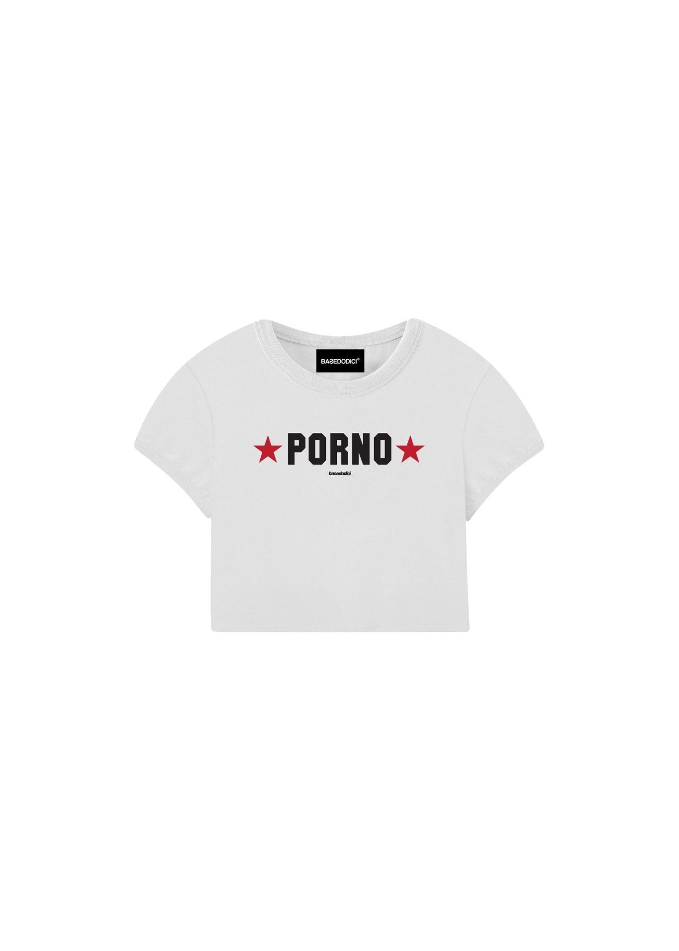 Baby Tee “DIVA” P*rno White - BASEDODICI®