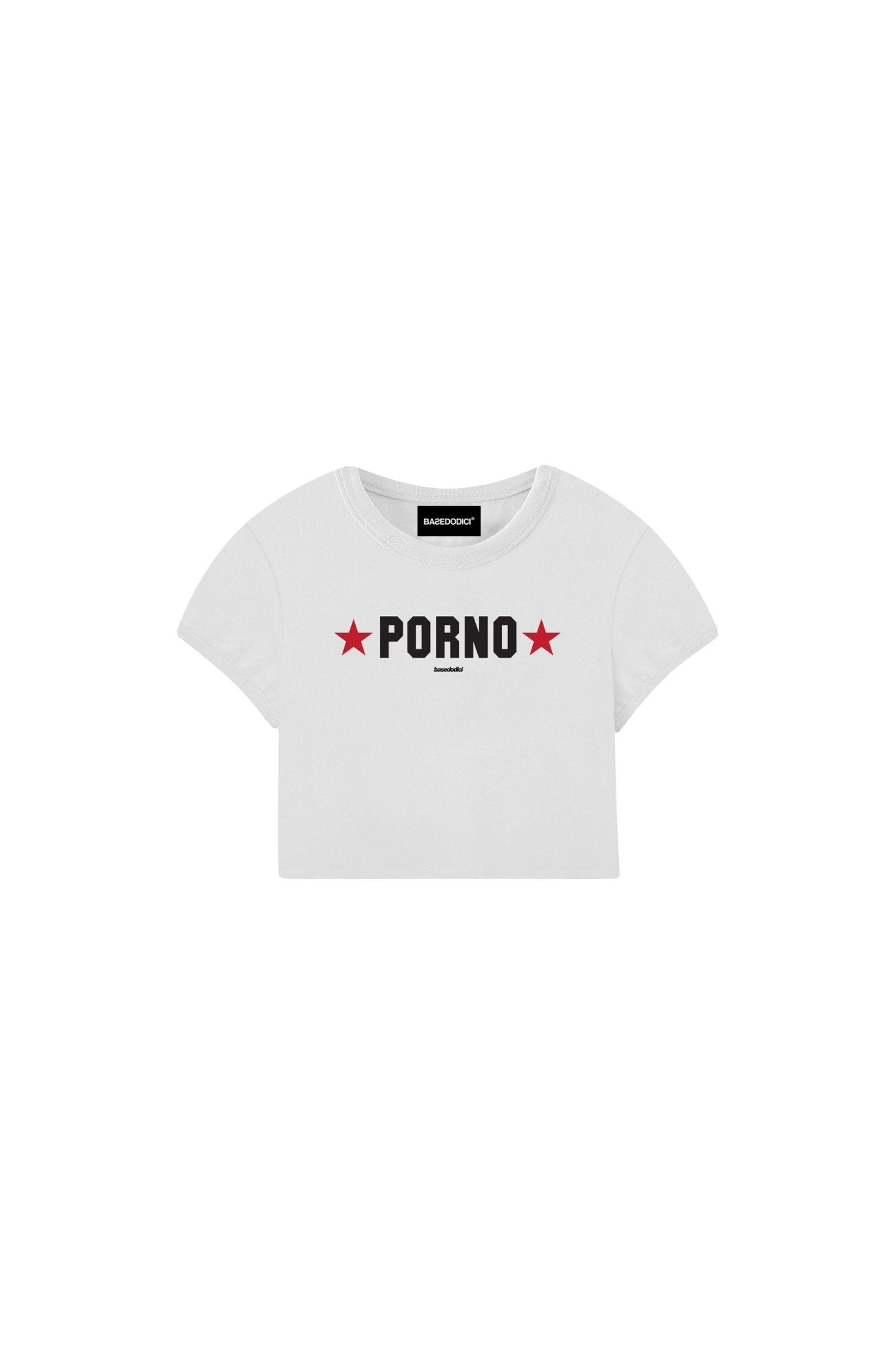Baby Tee “DIVA” P*rno White - BASEDODICI®