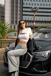 Baby Tee “DIVA” P*rno White - BASEDODICI®