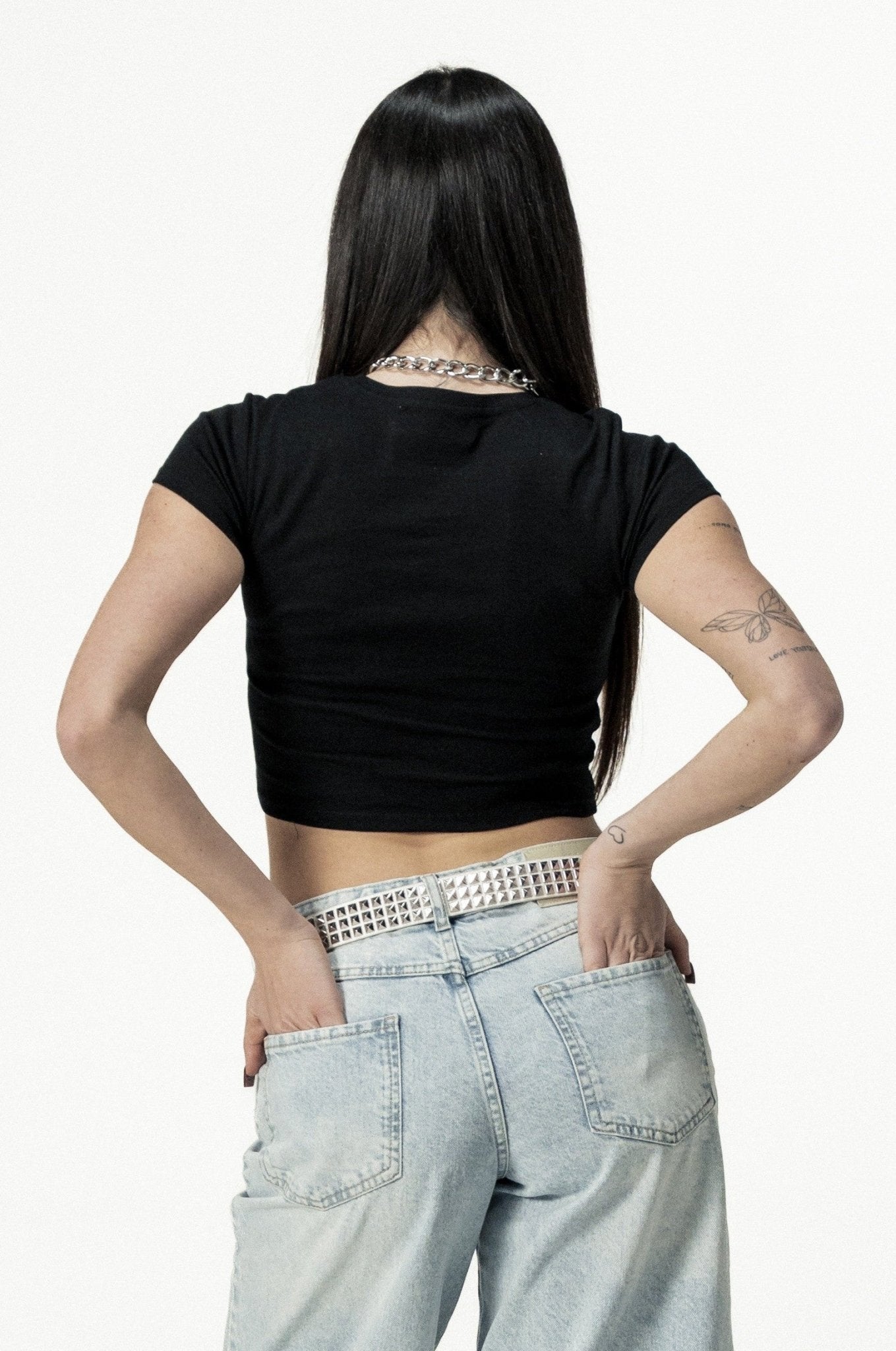 Baby Tee "DIVA" Sexy Black/Grillz - BASEDODICI®
