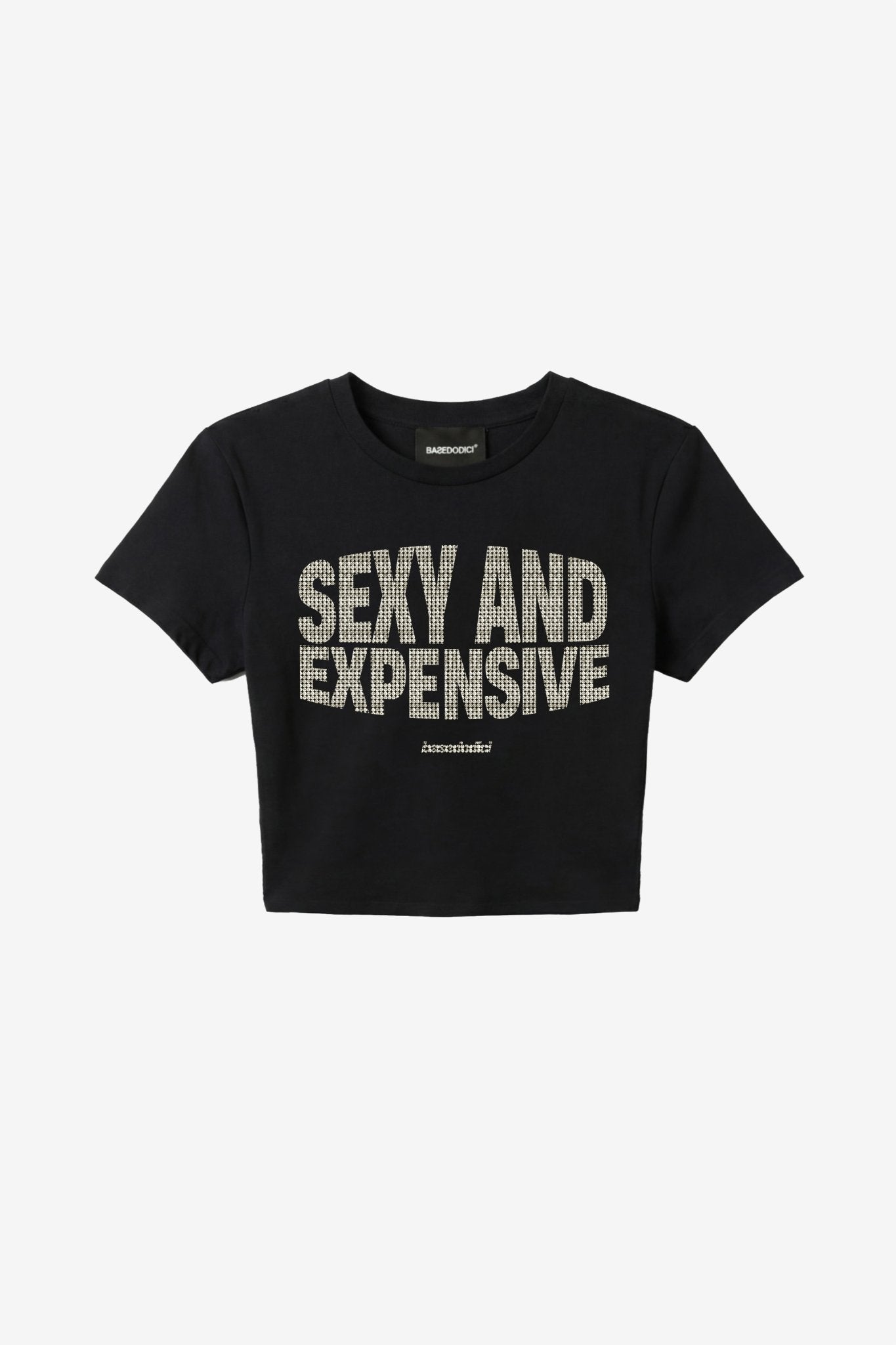 Baby Tee "DIVA" Sexy Black/Grillz - BASEDODICI®