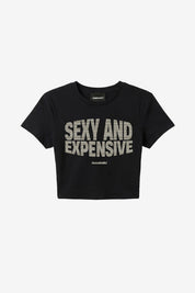 Baby Tee "DIVA" Sexy Black/Grillz - BASEDODICI®