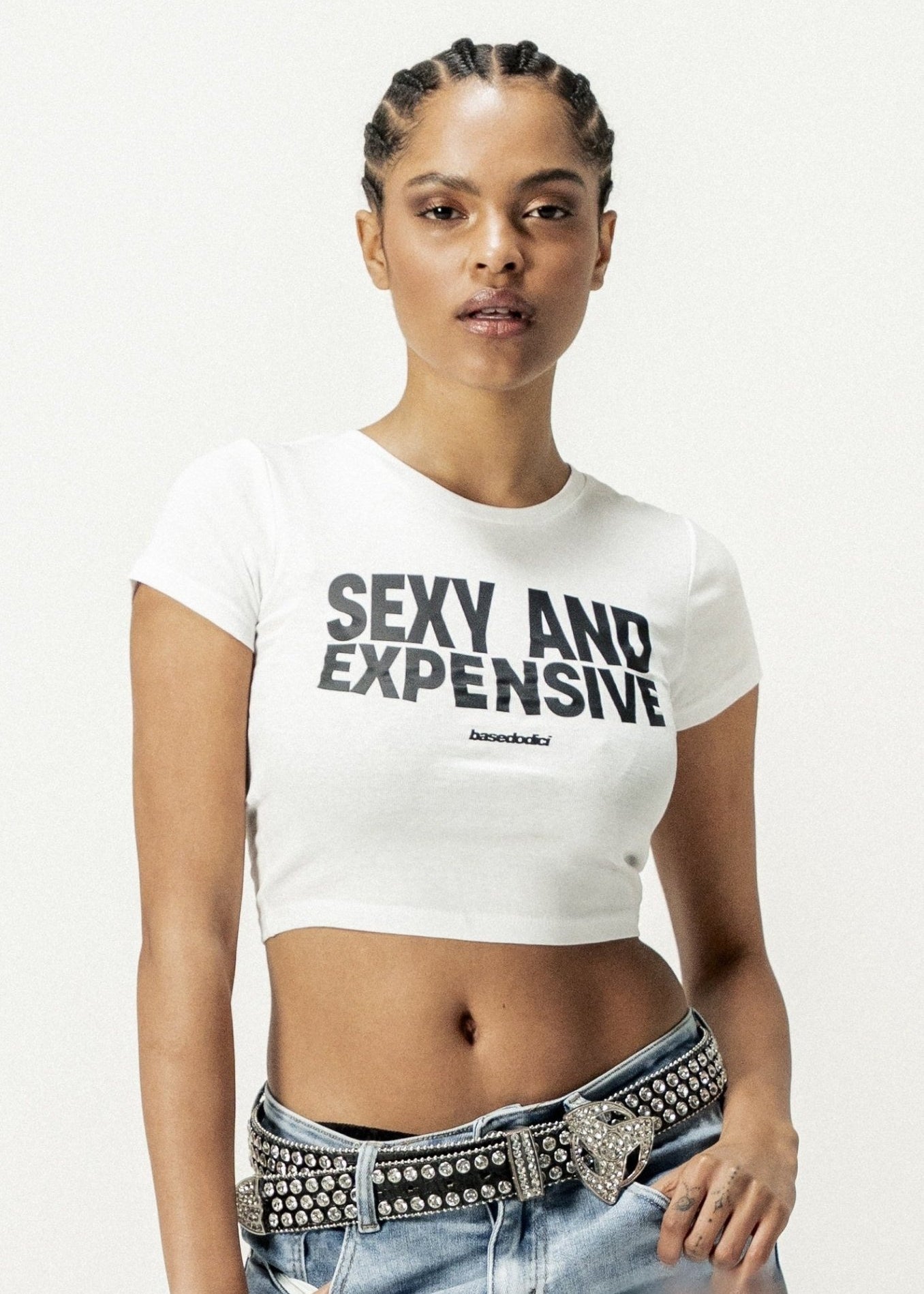 Baby Tee "DIVA" Sexy White - BASEDODICI®