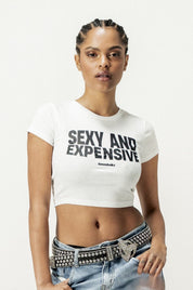 Baby Tee "DIVA" Sexy White - BASEDODICI®