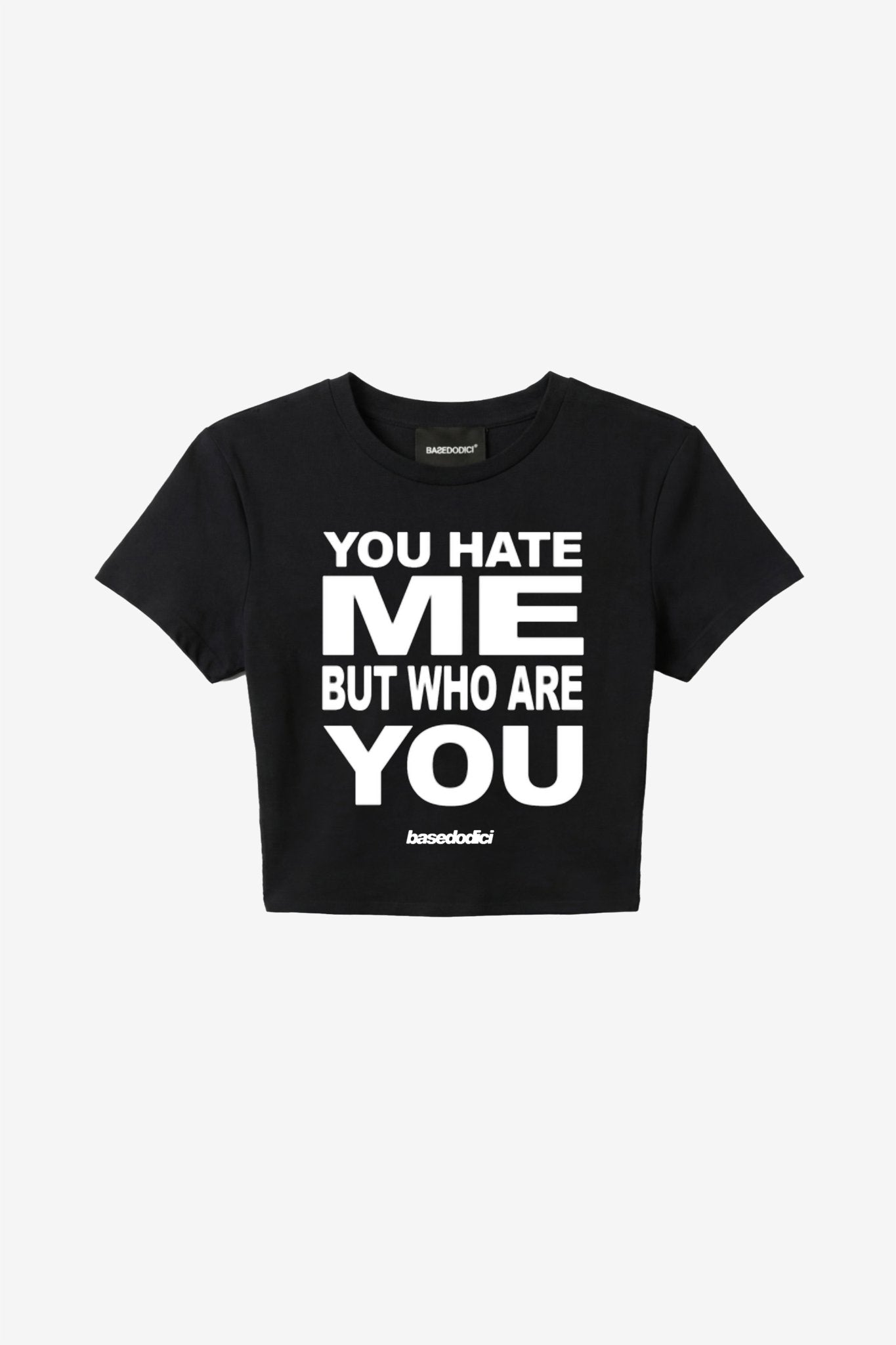 Baby Tee "DIVA" WhoAreYou Black - BASEDODICI®