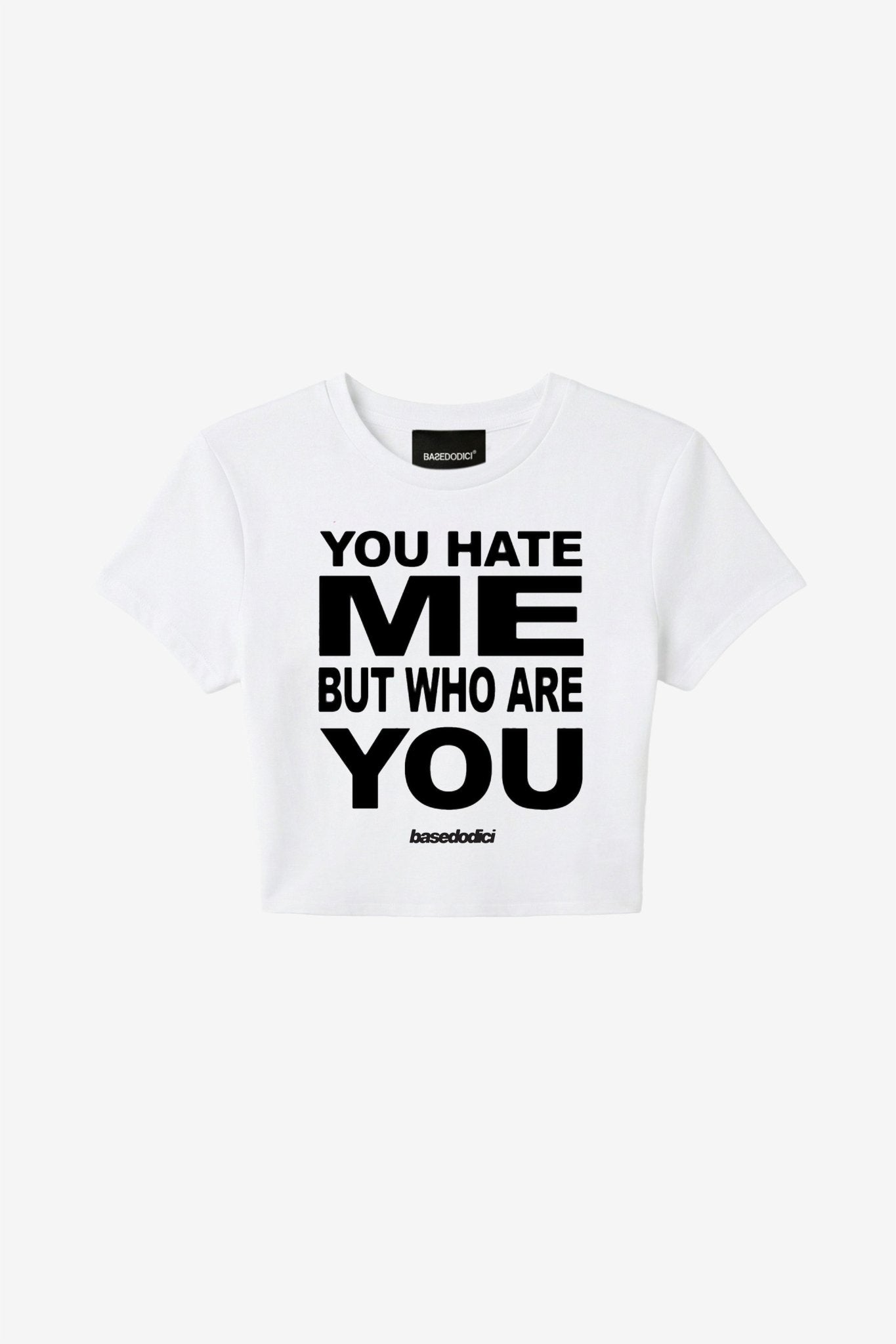 Baby Tee "DIVA" WhoAreYou White - BASEDODICI®