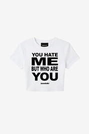 Baby Tee "DIVA" WhoAreYou White - BASEDODICI®