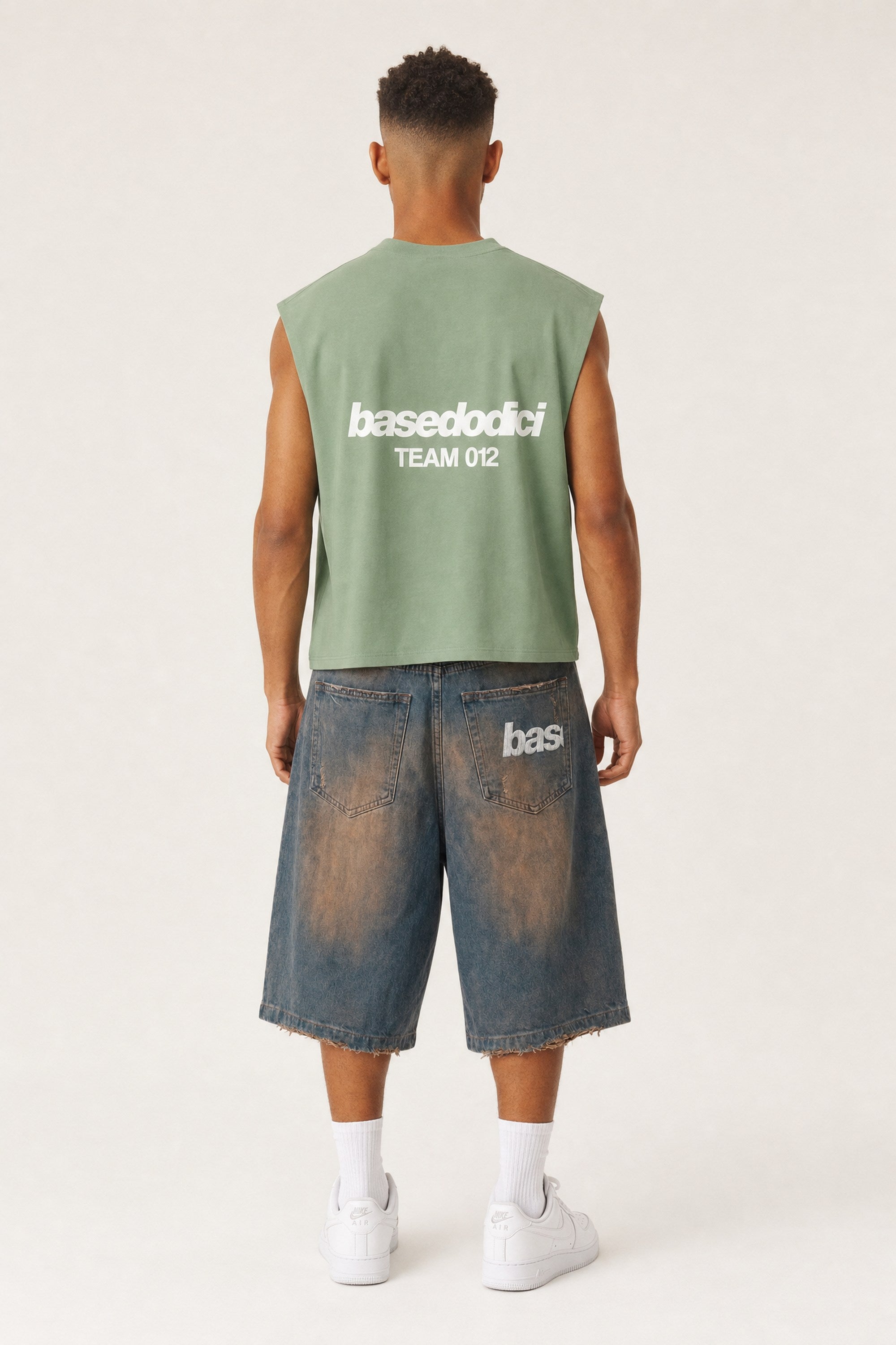 Tank "TEAM012" BackLogo Green