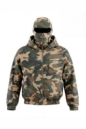 Balaclava Full Zip "DETROIT" Camo Green - BASEDODICI®