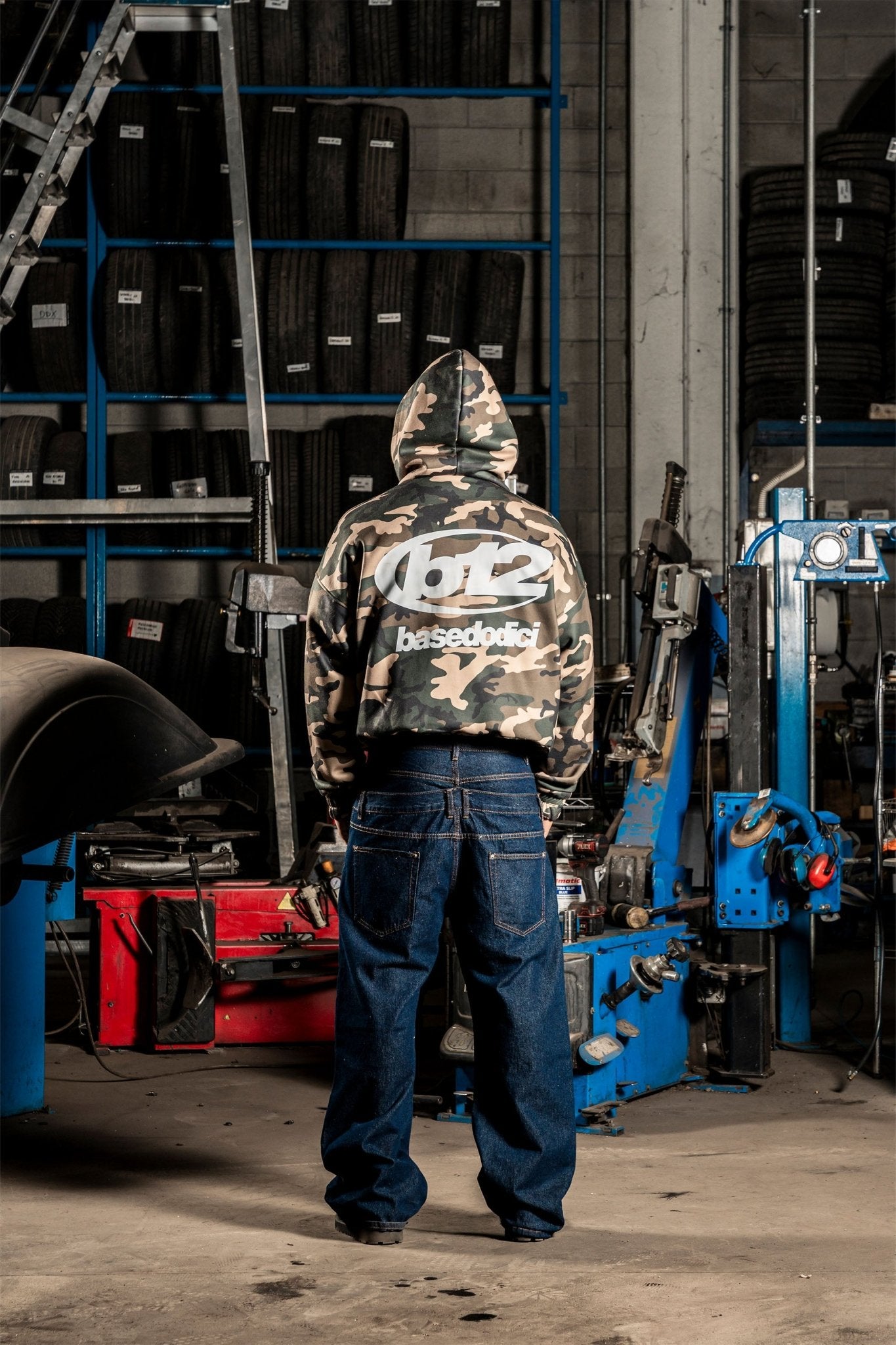 Balaclava Full Zip "DETROIT" Camo Green - BASEDODICI®