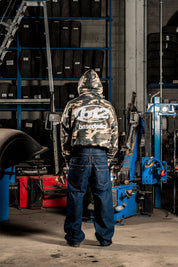 Balaclava Full Zip "DETROIT" Camo Green - BASEDODICI®