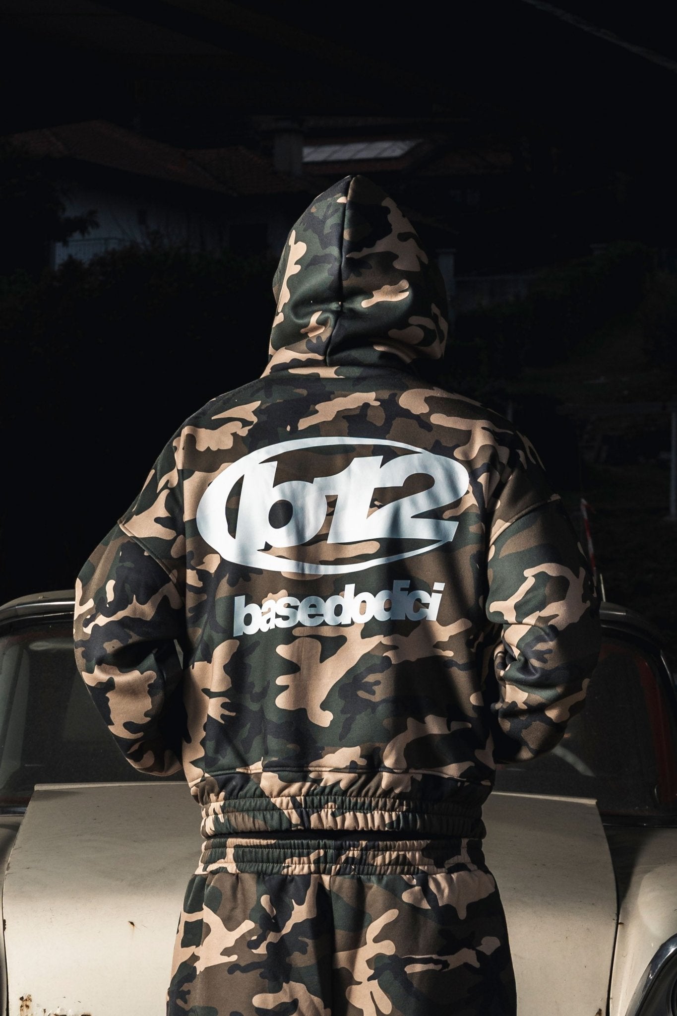 Balaclava Full Zip "DETROIT" Camo Green - BASEDODICI®