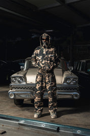 Balaclava Full Zip "DETROIT" Camo Green - BASEDODICI®