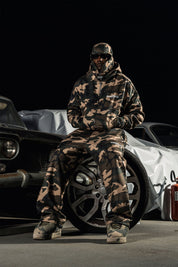Balaclava Full Zip "DETROIT" Camo Green - BASEDODICI®