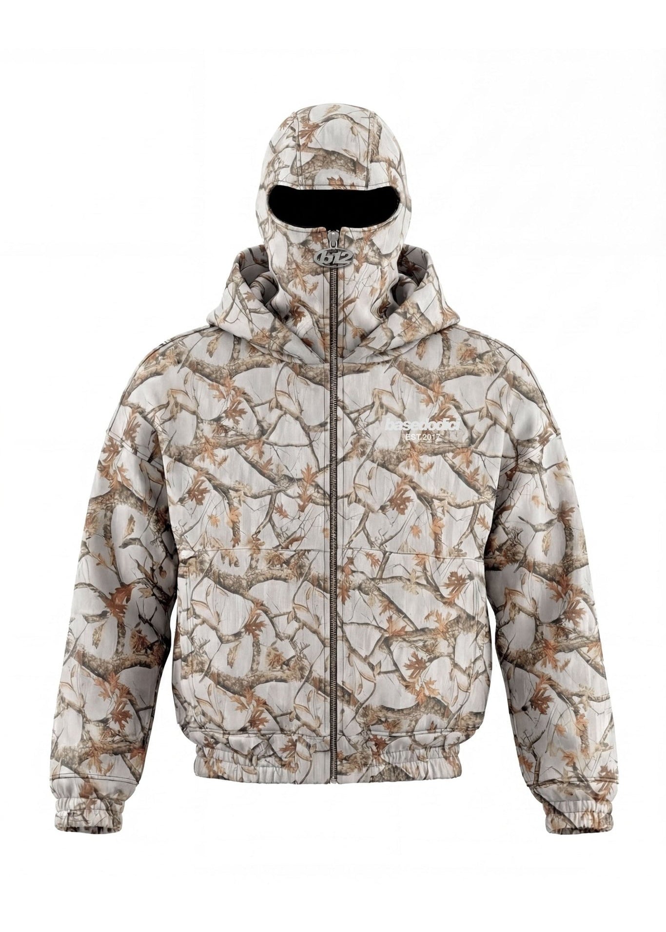 Balaclava Full Zip "DETROIT" Forest Grey - BASEDODICI®