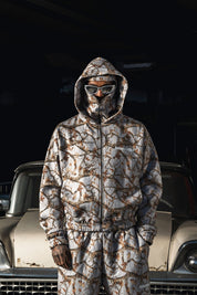Balaclava Full Zip "DETROIT" Forest Grey - BASEDODICI®