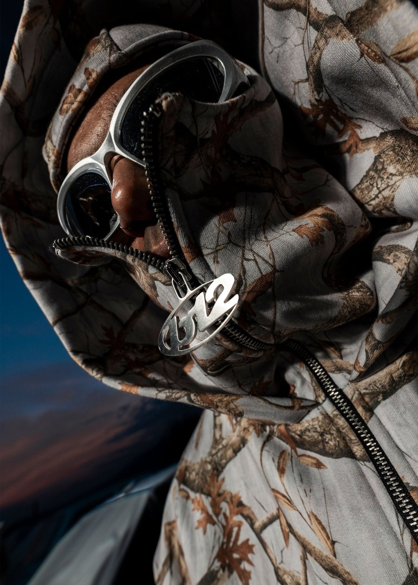 Balaclava Full Zip "DETROIT" Forest Grey - BASEDODICI®