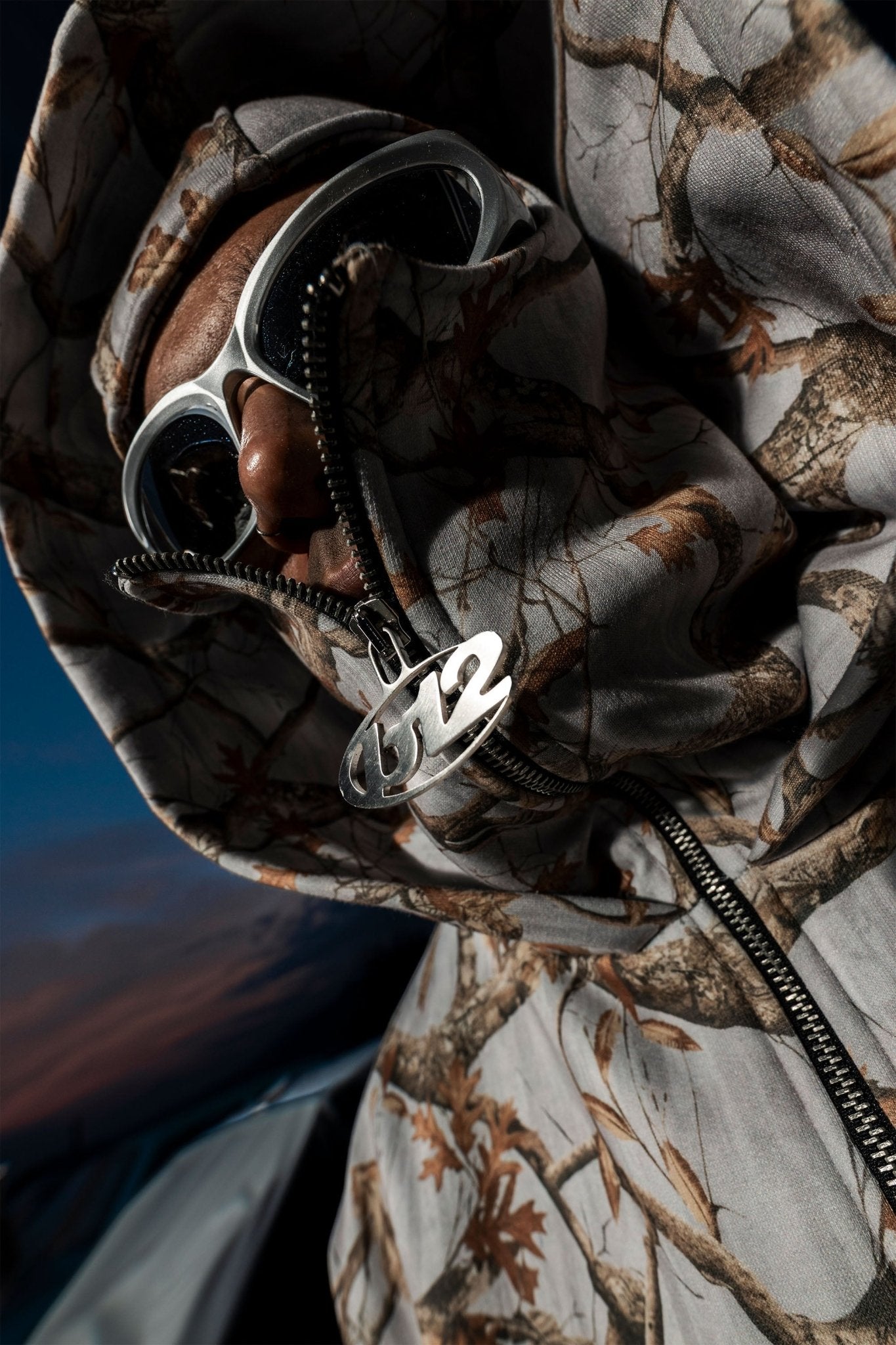 Balaclava Full Zip "DETROIT" Forest Grey - BASEDODICI®