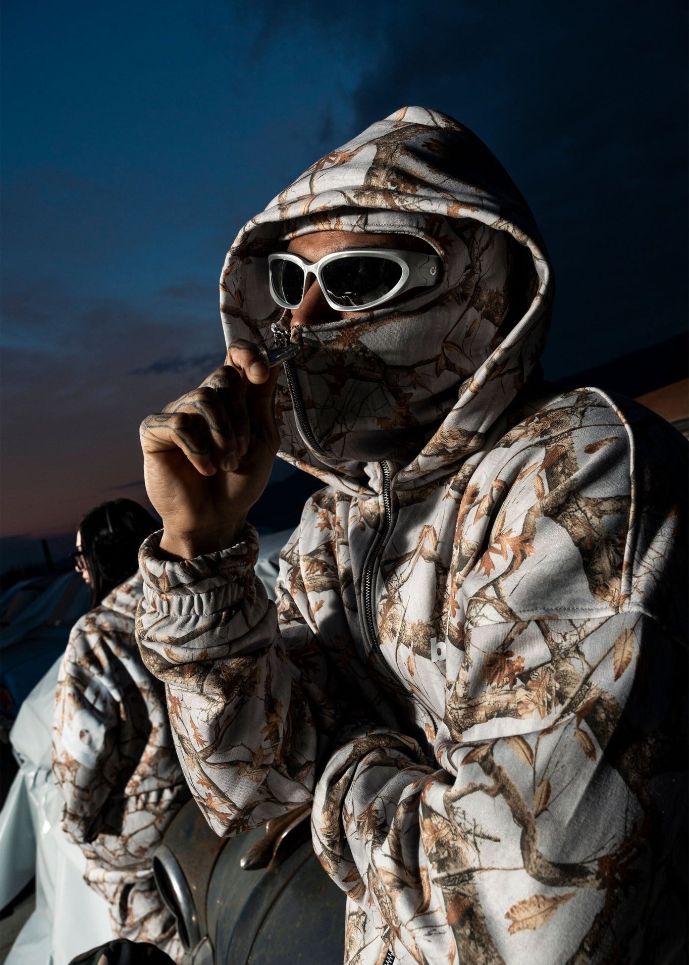 Balaclava Full Zip "DETROIT" Forest Grey - BASEDODICI®