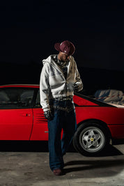 Balaclava Full Zip "DETROIT" Grey - BASEDODICI®