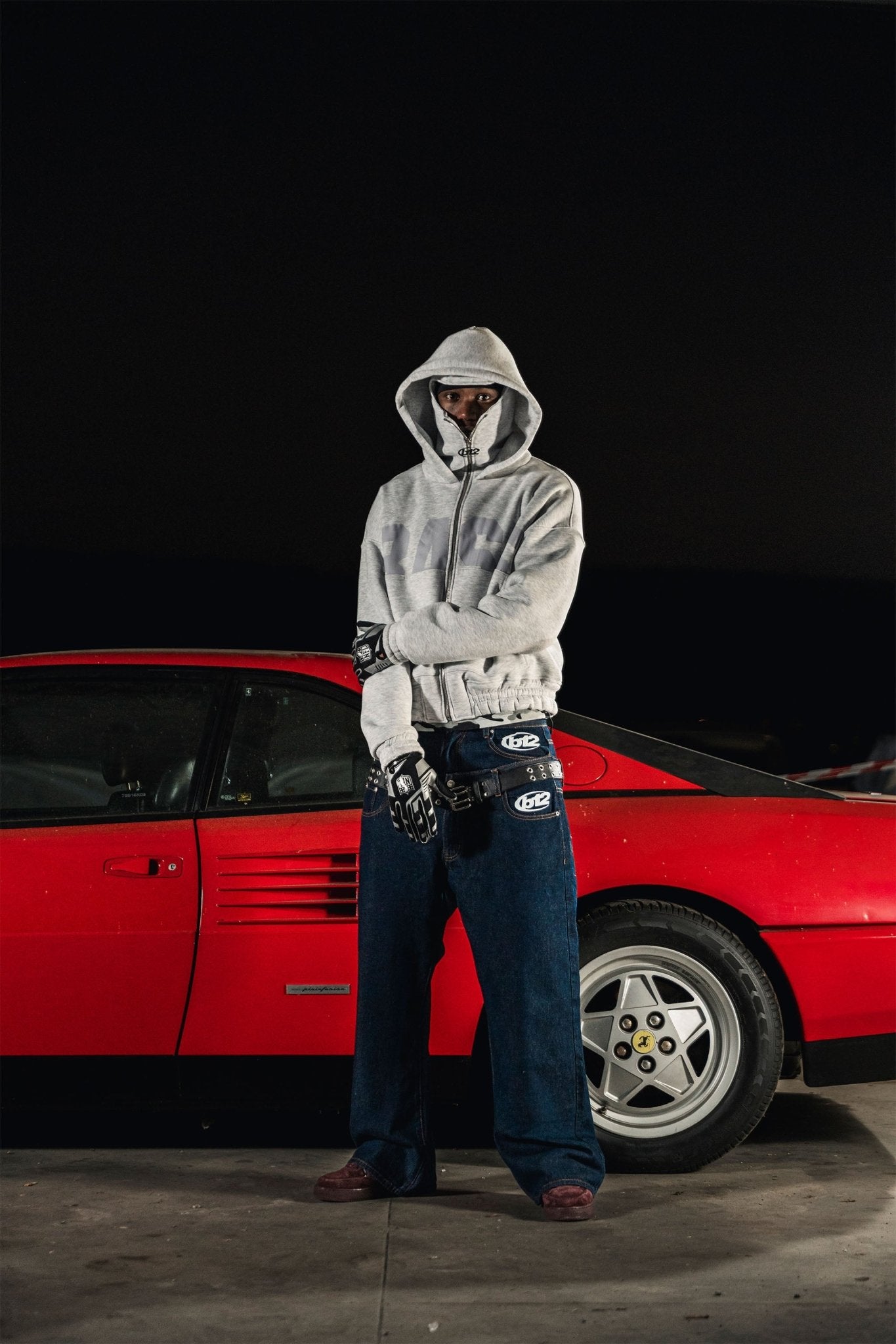 Balaclava Full Zip "DETROIT" Grey - BASEDODICI®