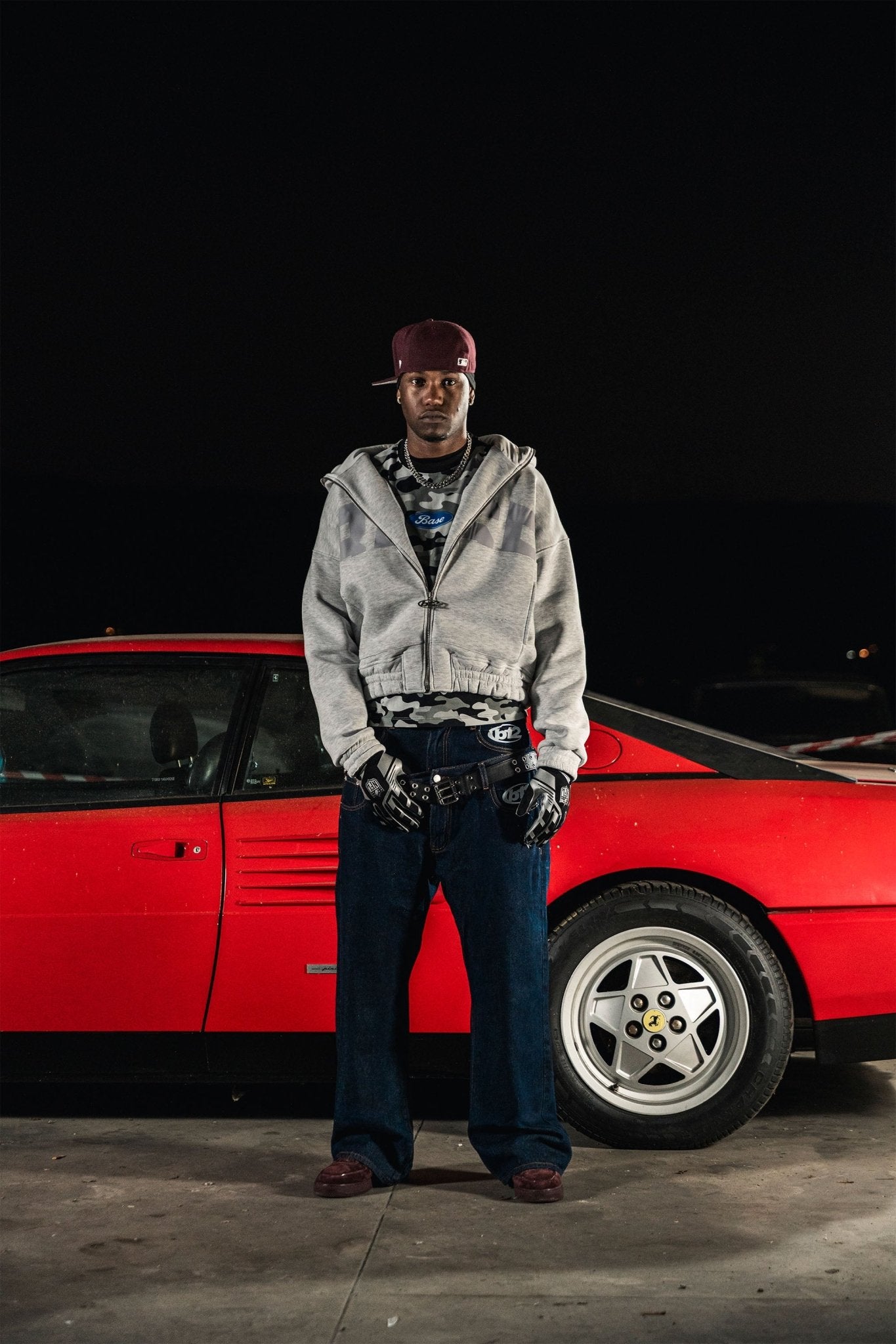 Balaclava Full Zip "DETROIT" Grey - BASEDODICI®
