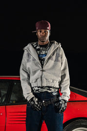 Balaclava Full Zip "DETROIT" Grey - BASEDODICI®