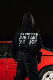 Balaclava Full Zip "DETROIT" StayFocused Black - BASEDODICI®