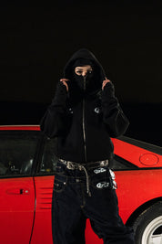 Balaclava Full Zip "DETROIT" StayFocused Black - BASEDODICI®