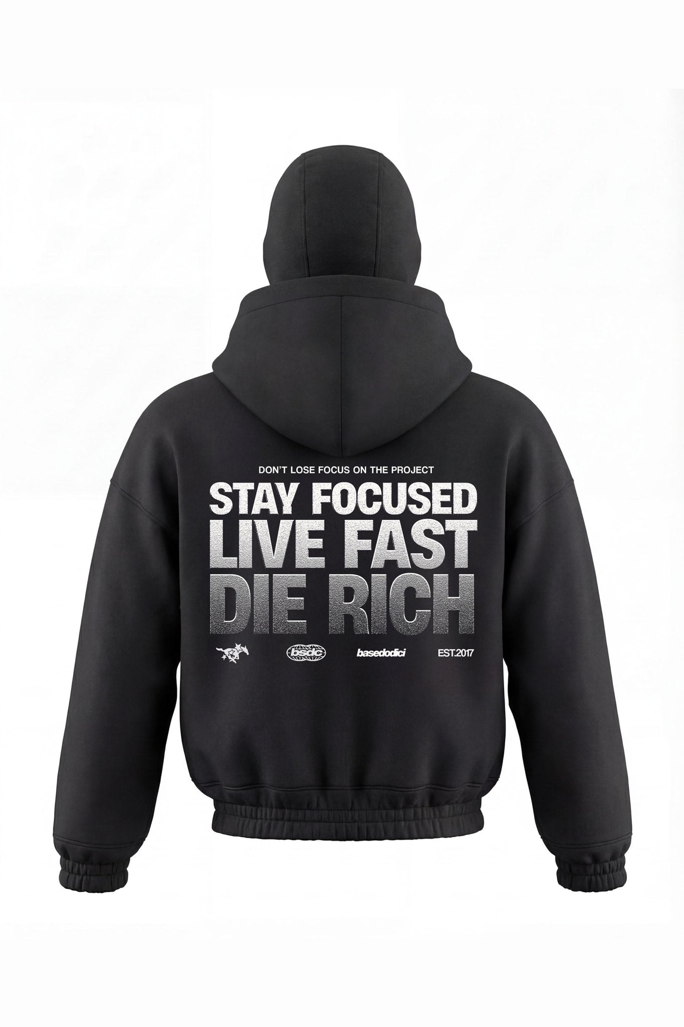 Balaclava Full Zip "DETROIT" StayFocused Black - BASEDODICI®