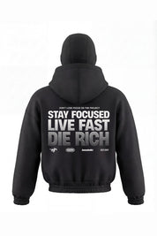 Balaclava Full Zip "DETROIT" StayFocused Black - BASEDODICI®