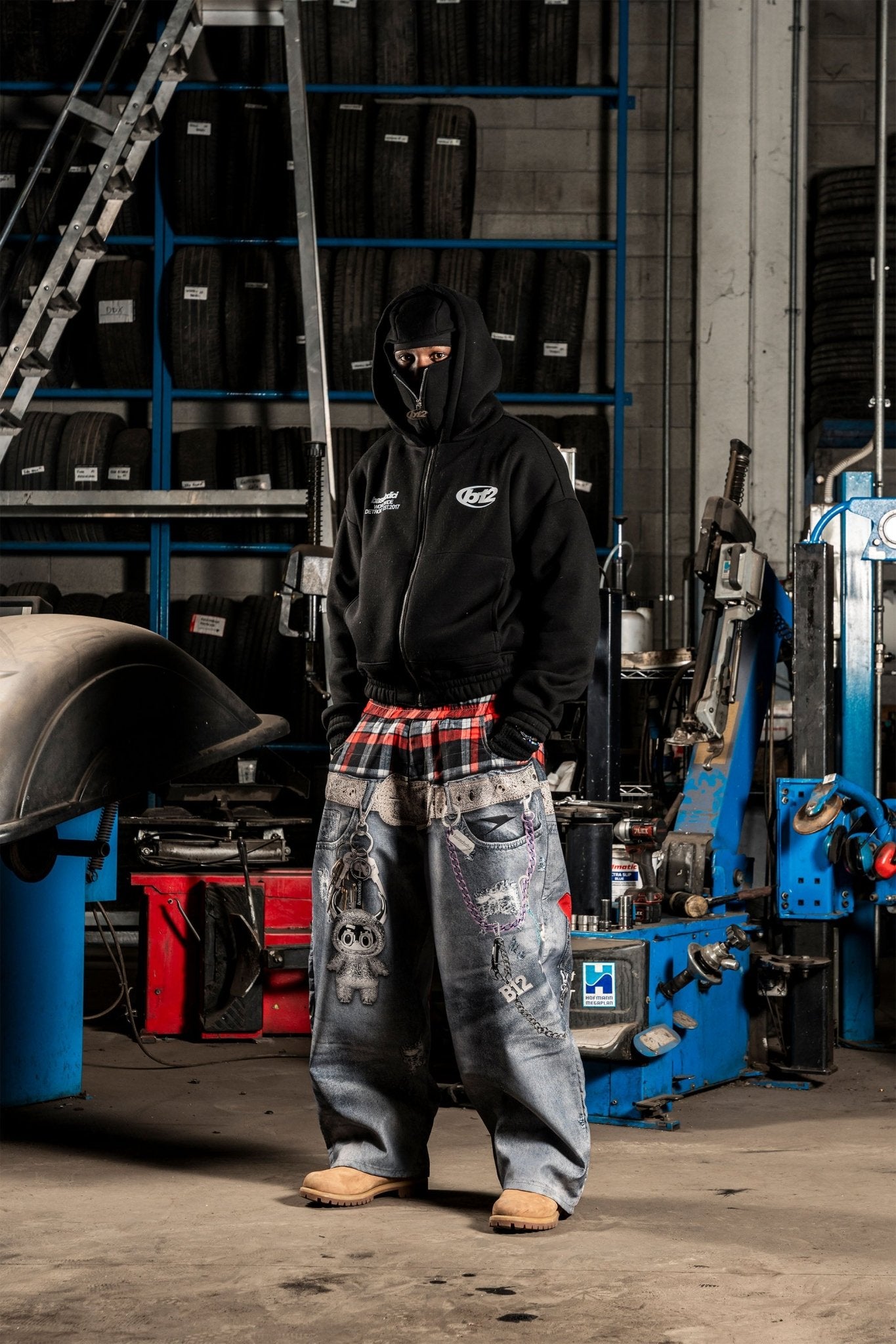Balaclava Full Zip "DETROIT" StayFocused Black - BASEDODICI®