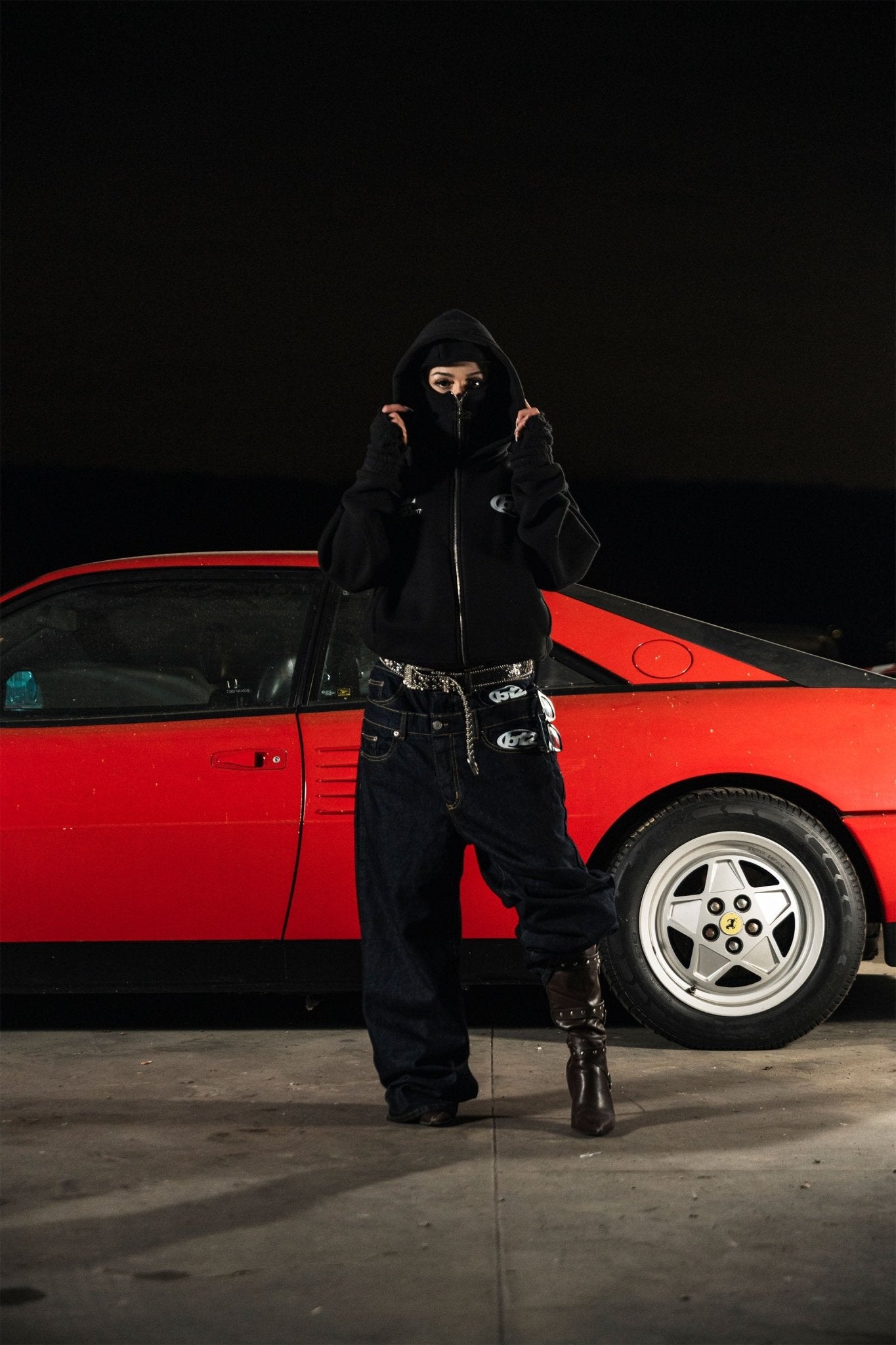 Balaclava Full Zip "DETROIT" StayFocused Black - BASEDODICI®