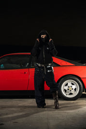 Balaclava Full Zip "DETROIT" StayFocused Black - BASEDODICI®
