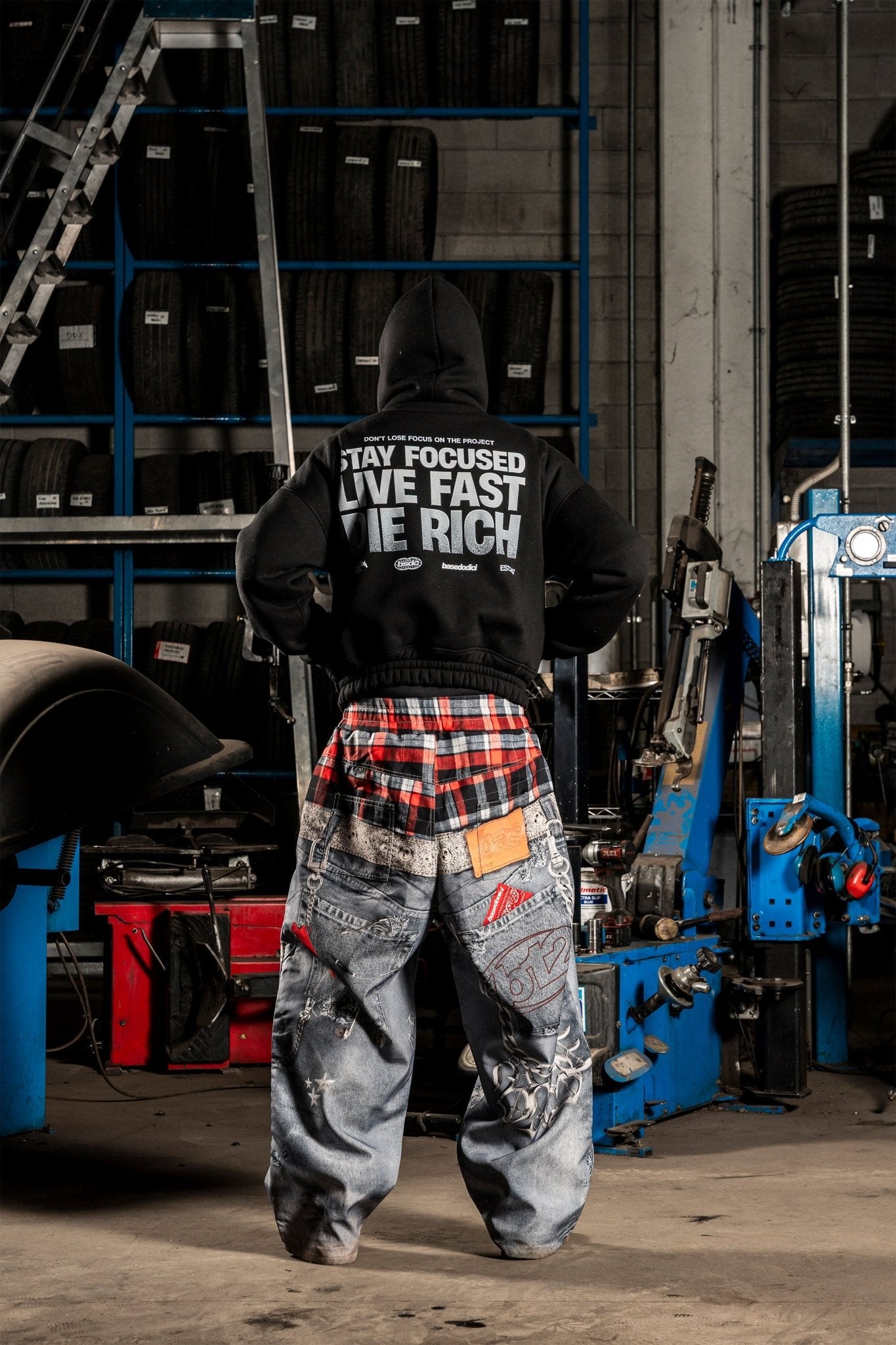 Balaclava Full Zip "DETROIT" StayFocused Black - BASEDODICI®