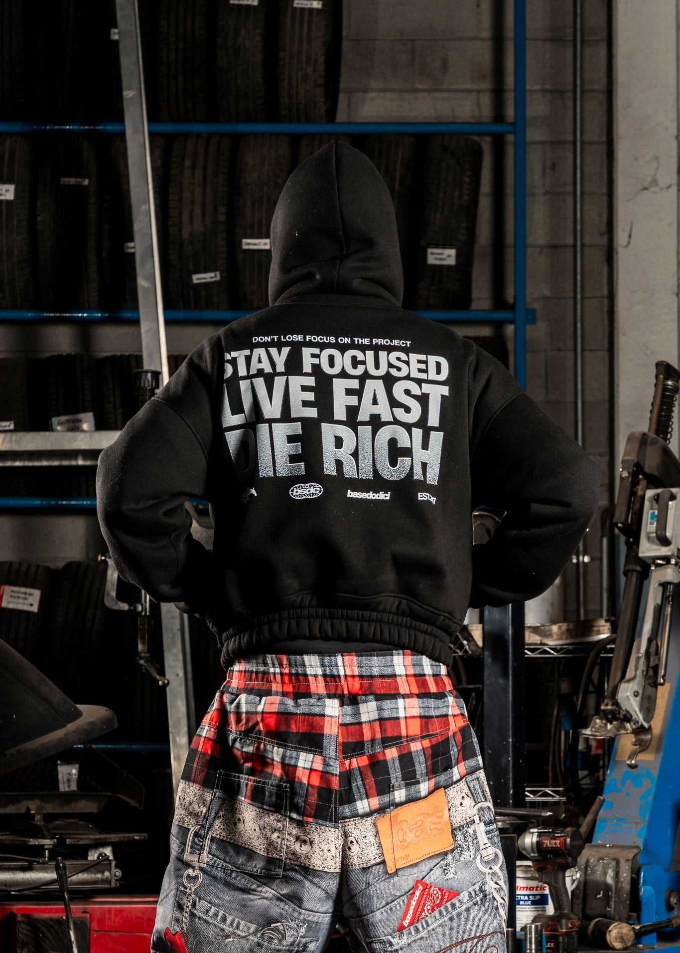 Balaclava Full Zip "DETROIT" StayFocused Black - BASEDODICI®