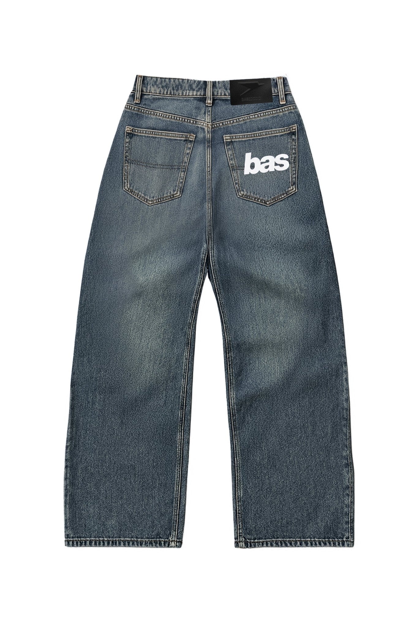 BAS logo Pants Stone Washed retro