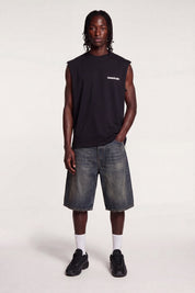 Tank "4PLAYERS" Back 12 Black/CamoBlue