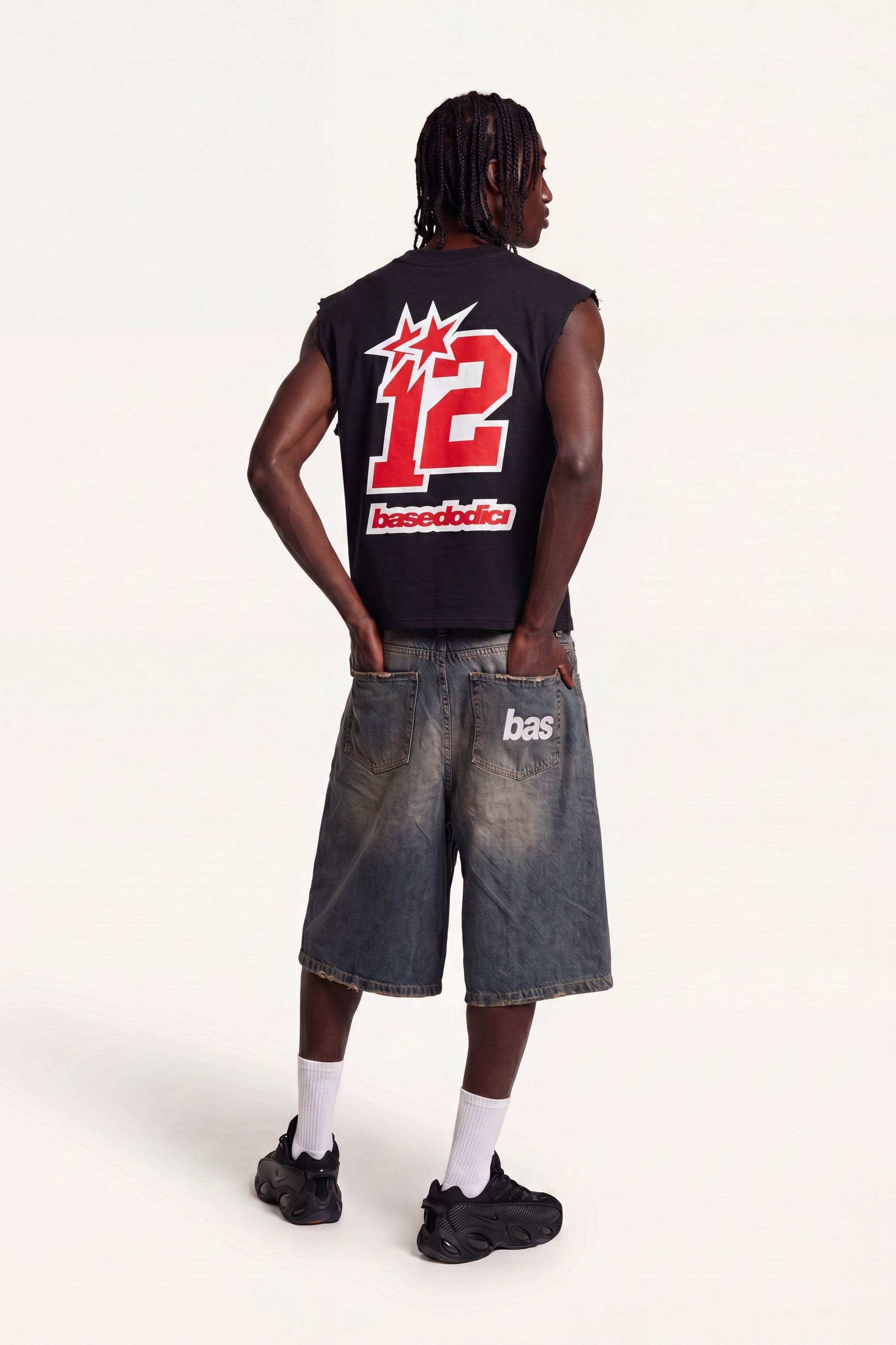 Tank "4PLAYERS" Back 12 Black/Red