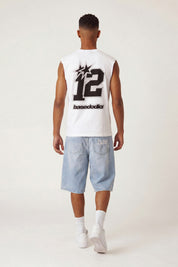 Tank "4PLAYERS" Back 12 White/GrillzBlack