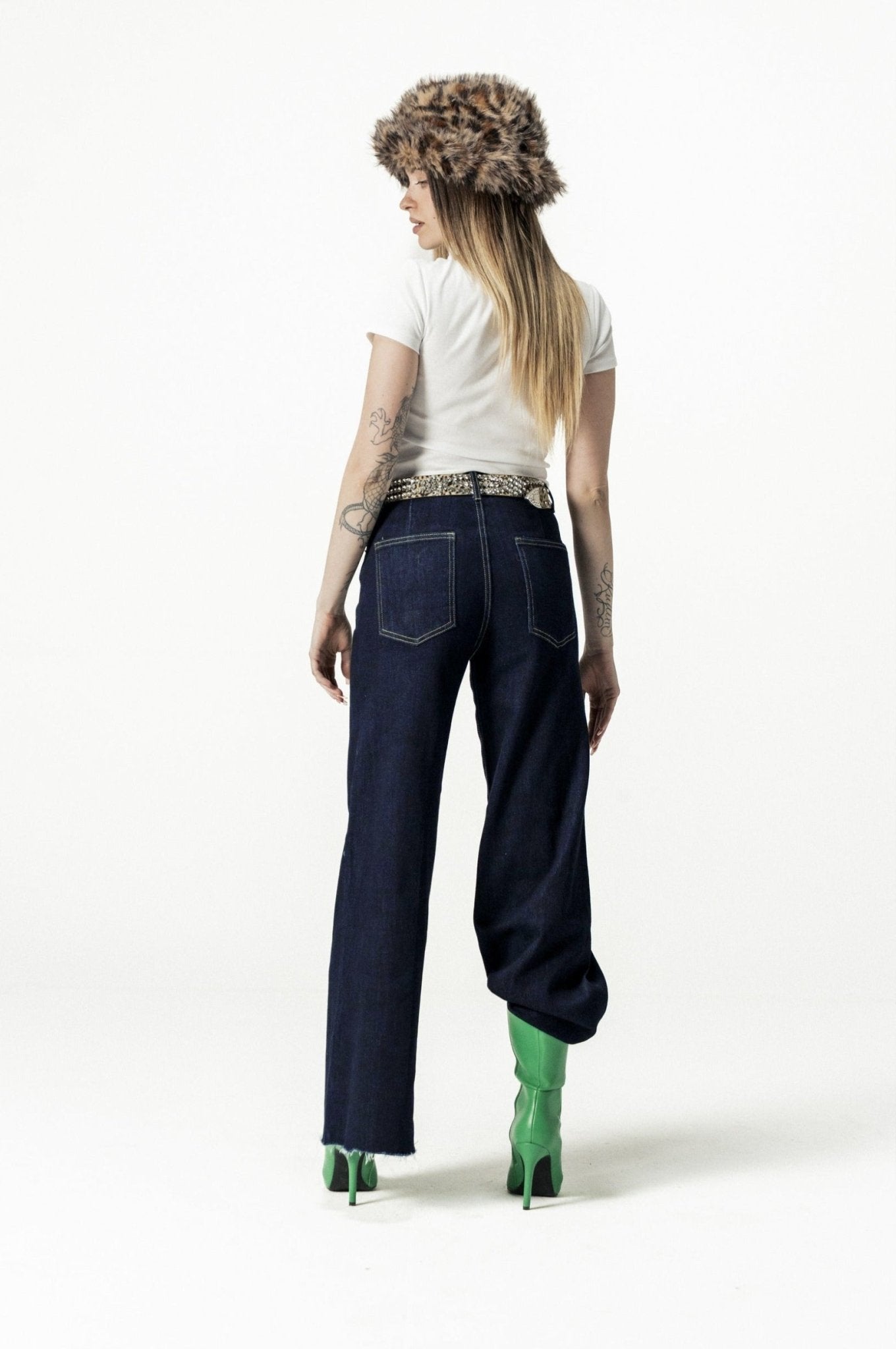 Bigall Denim "DIVA" CuzYouCan't Dark Blue/Glitter - BASEDODICI®