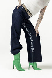 Bigall Denim "DIVA" CuzYouCan't Dark Blue/Glitter - BASEDODICI®