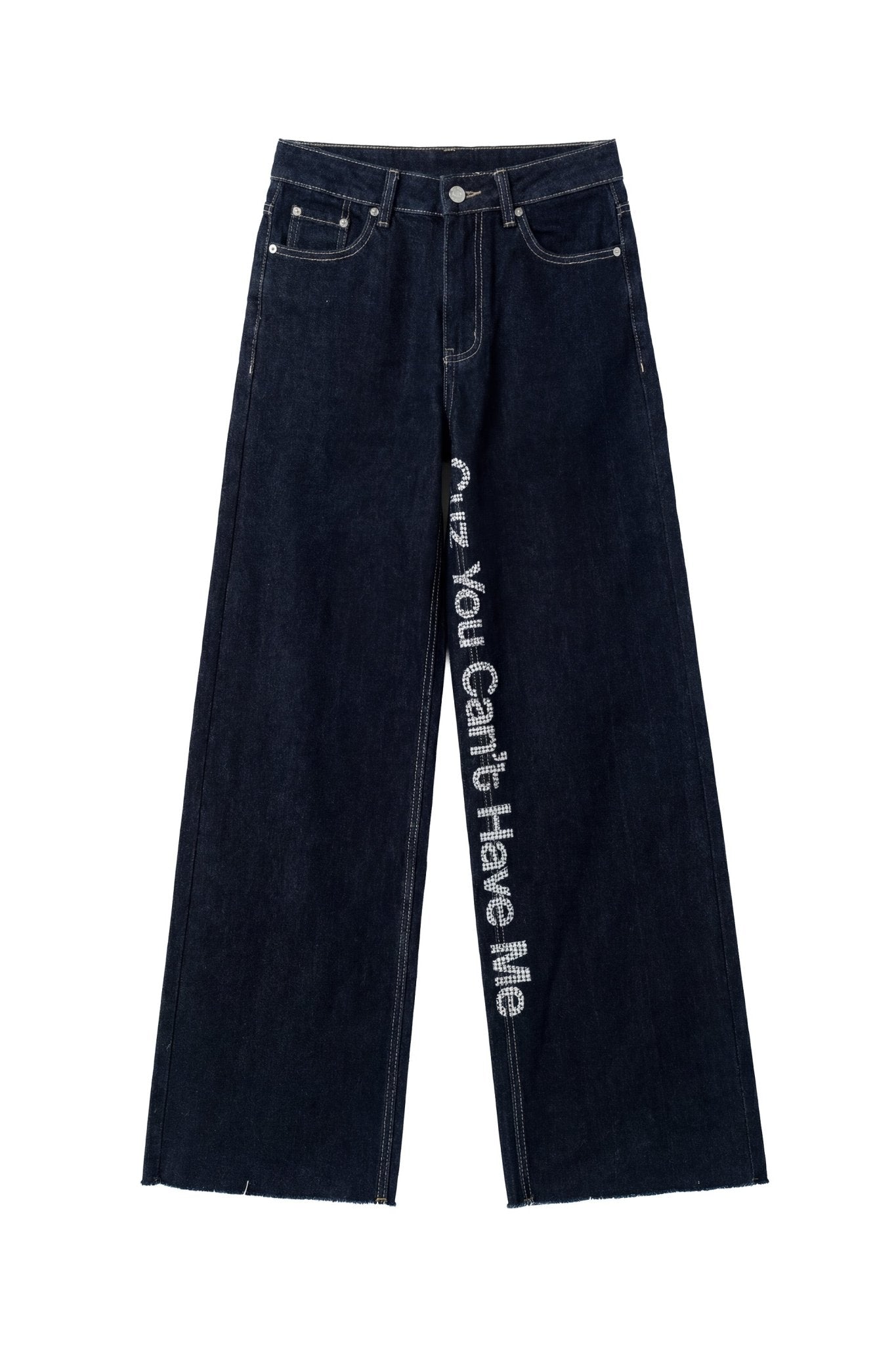Bigall Denim "DIVA" CuzYouCan't Dark Blue/Glitter - BASEDODICI®