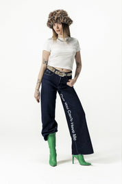 Bigall Denim "DIVA" CuzYouCan't Dark Blue/Glitter - BASEDODICI®